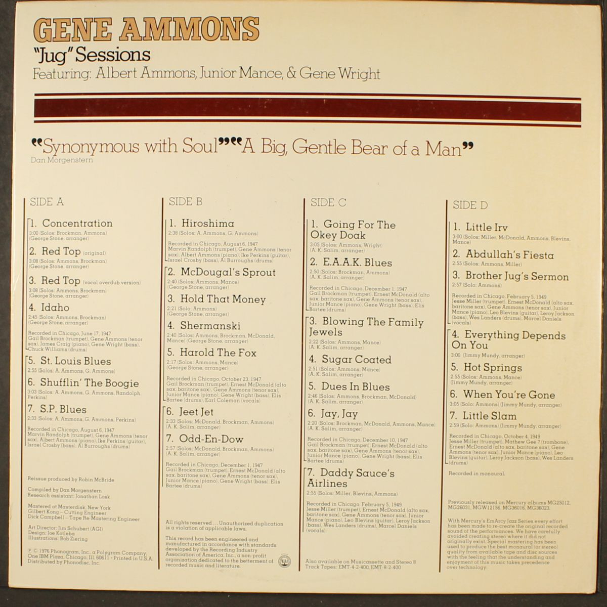 jug sessions by GENE AMMONS
