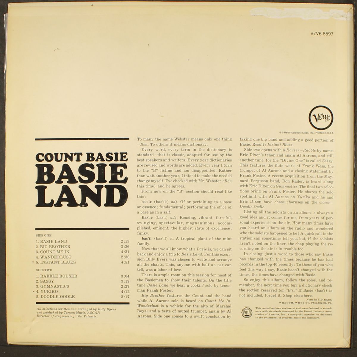 basie land by COUNT BASIE