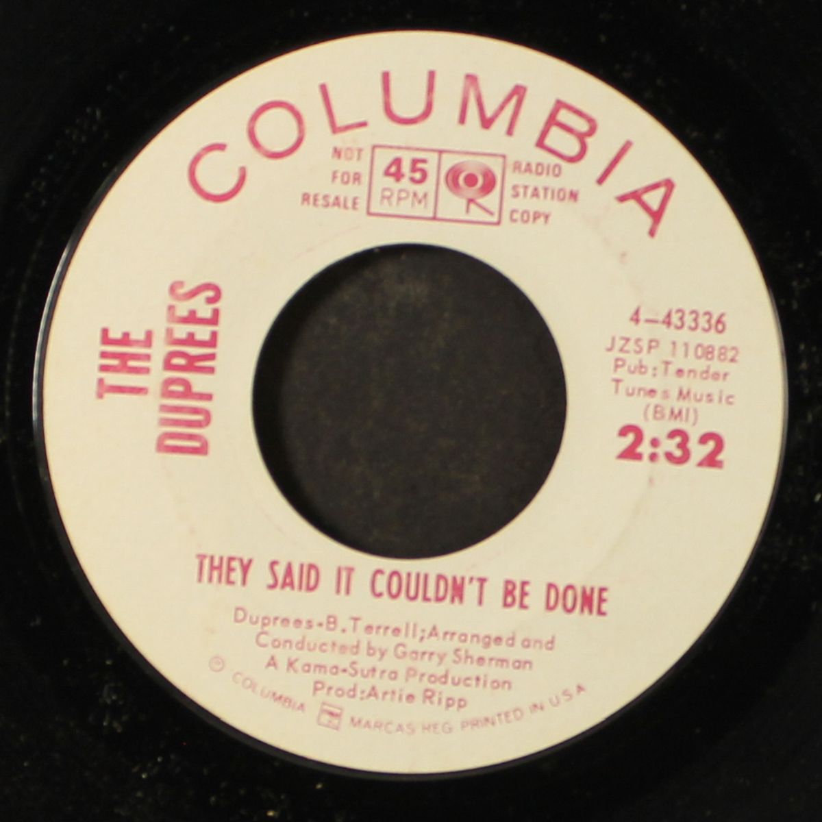 around the corner / they said it couldn't be done by DUPREES