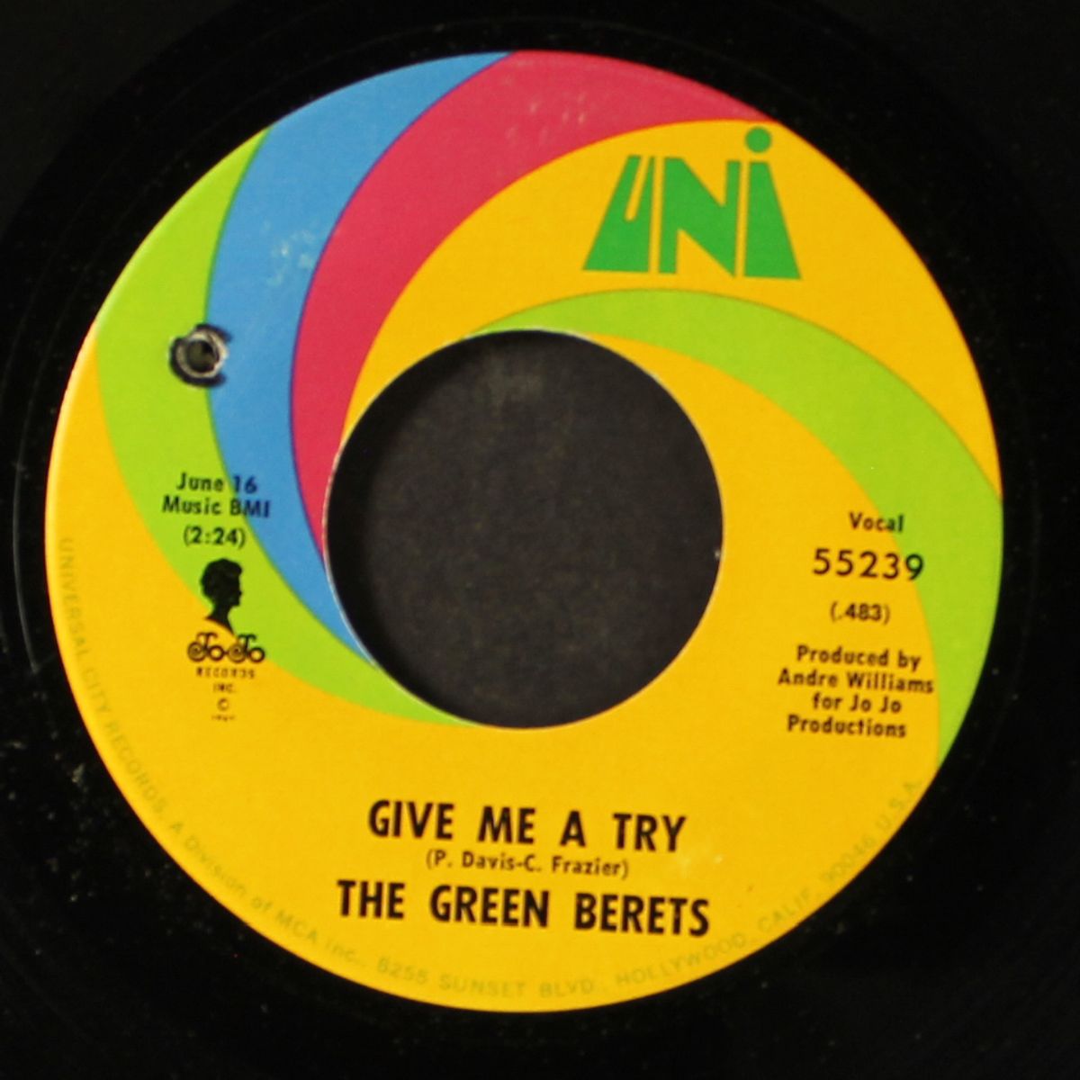 give me a try / just an ugly rumor by GREEN BERETS
