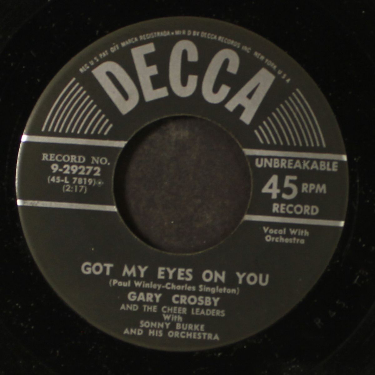 mambo in the moonlight / got my eyes on you by GARY CROSBY