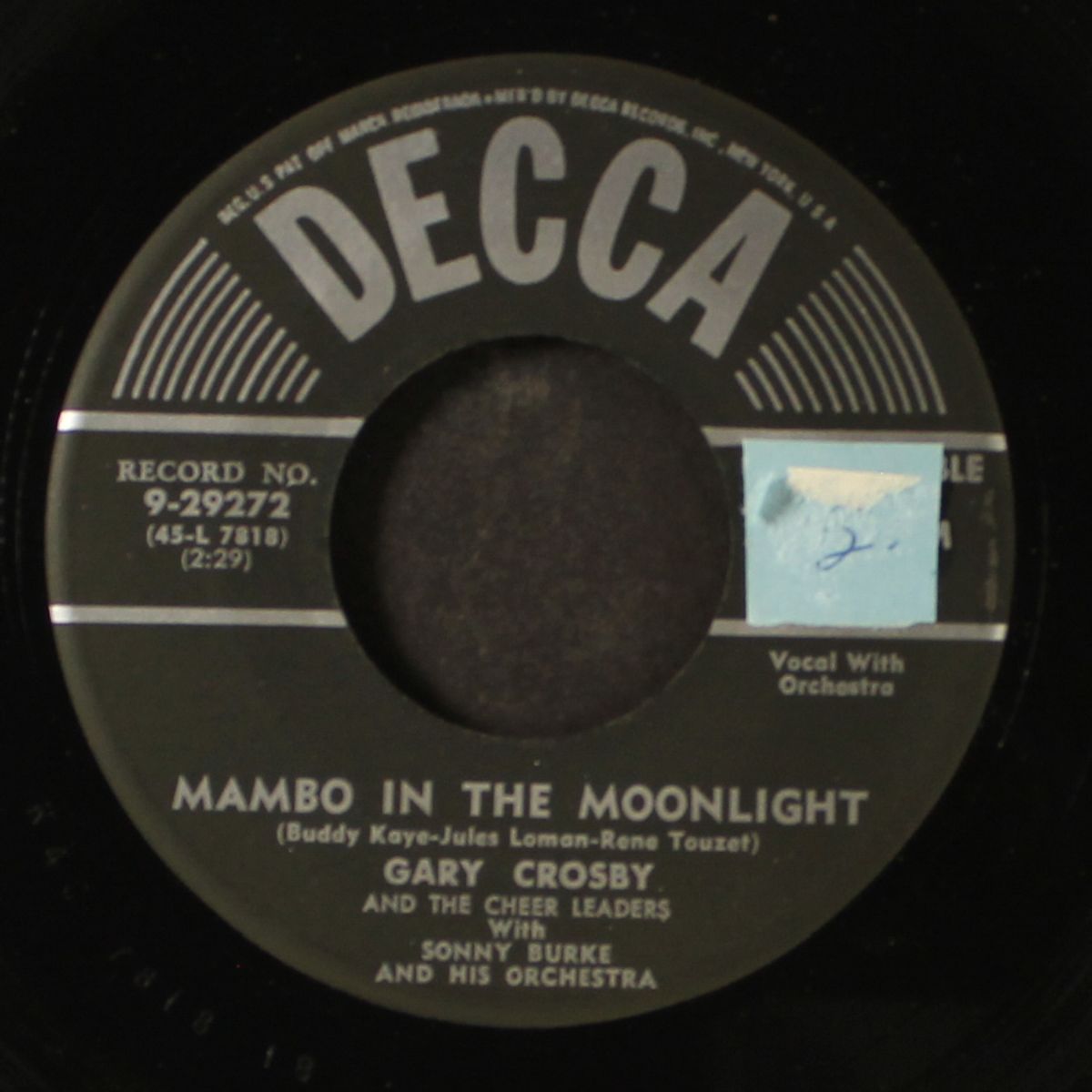 mambo in the moonlight / got my eyes on you by GARY CROSBY