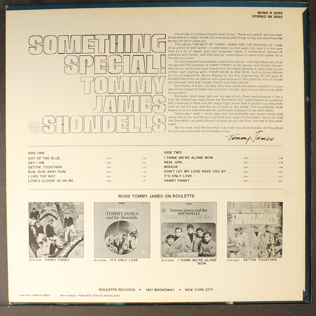something special - best of tommy james & shondells by TOMMY JAMES & SHONDELLS