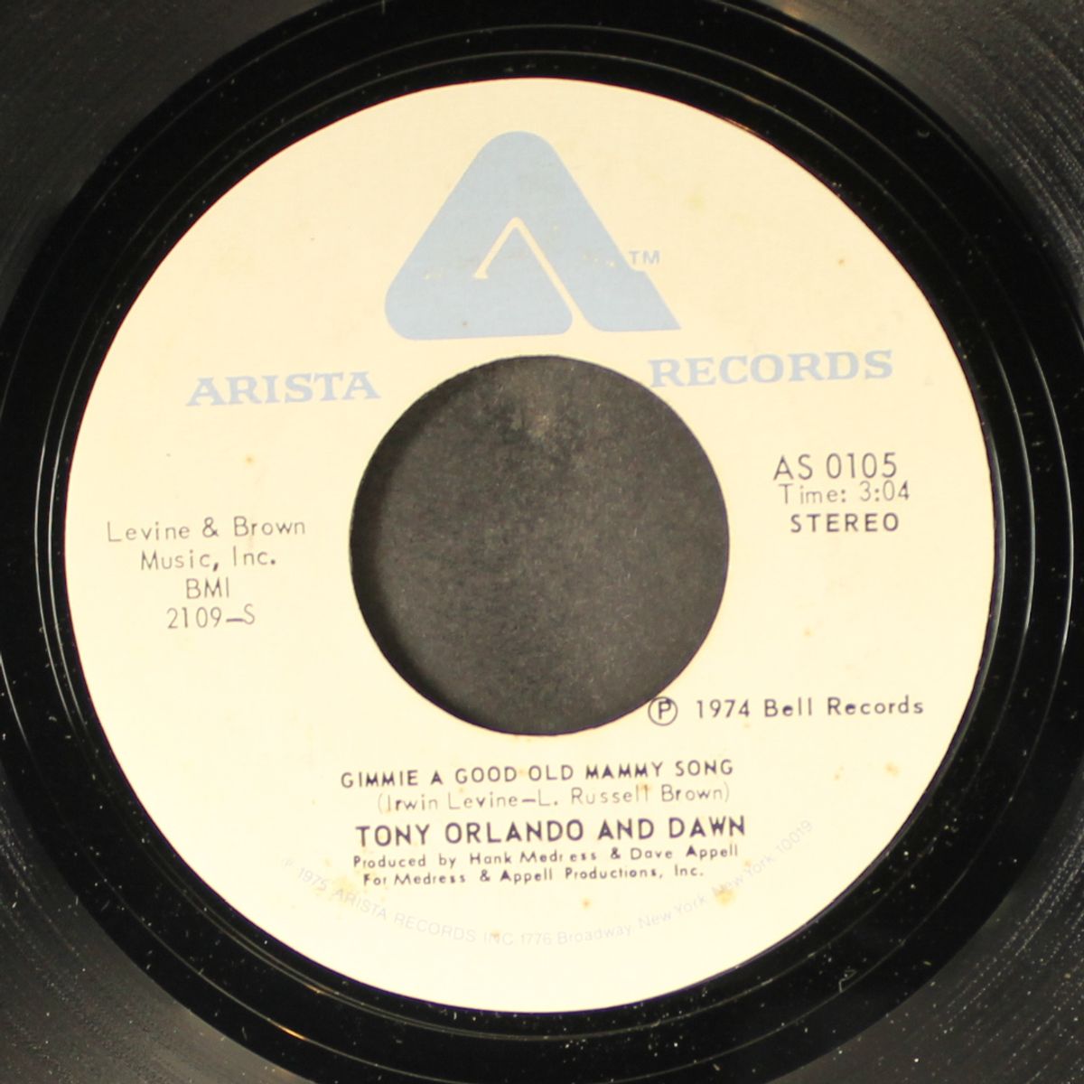 gimmie a gold old mammy song / little heads in bunk beds by TONY ORLANDO & DAWN