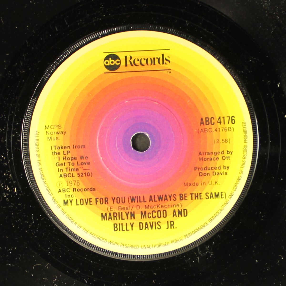 your love / my love for you by MARILYN MCCOO & BILLY DAVIS JR.