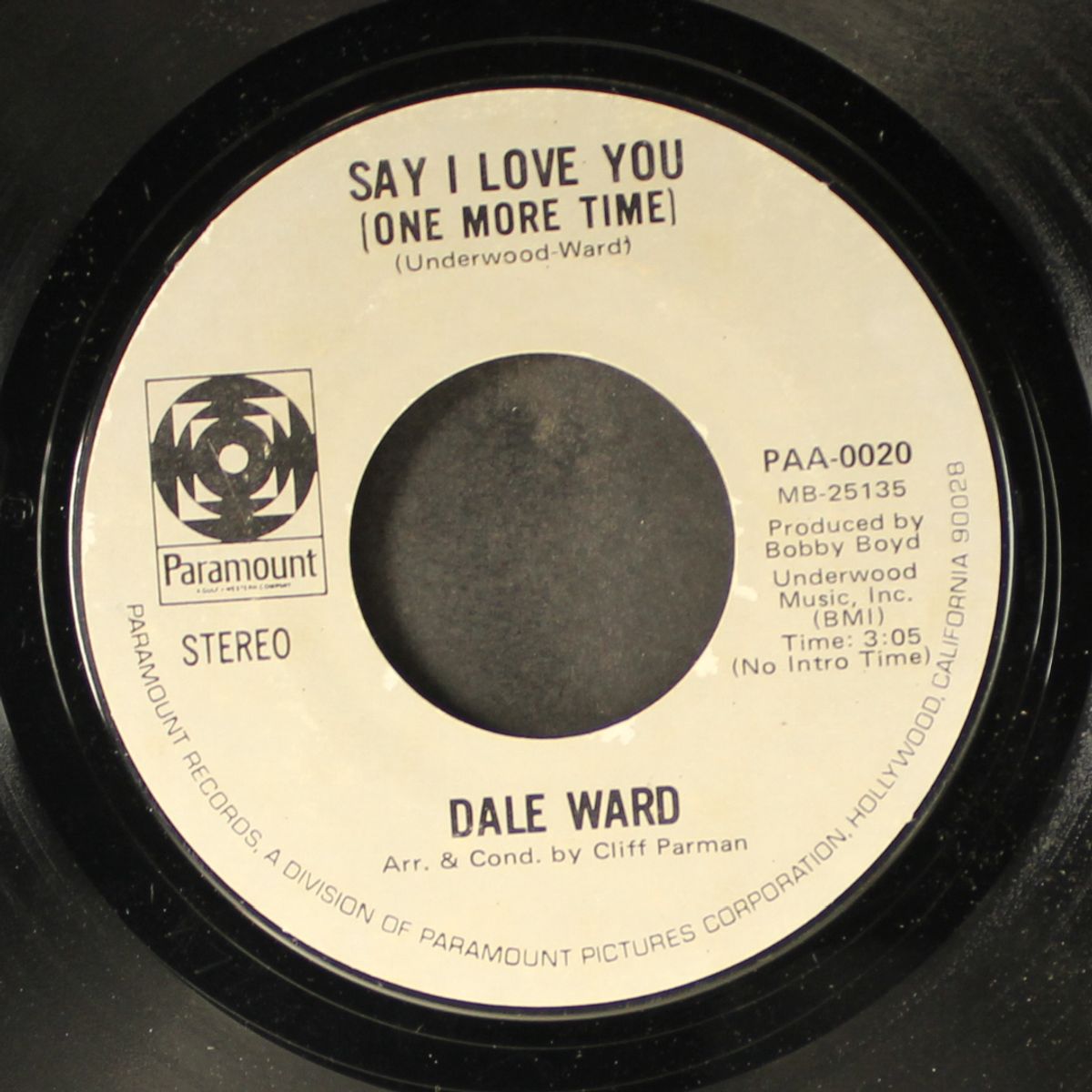 say i love you / i try to satisfy by DALE WARD