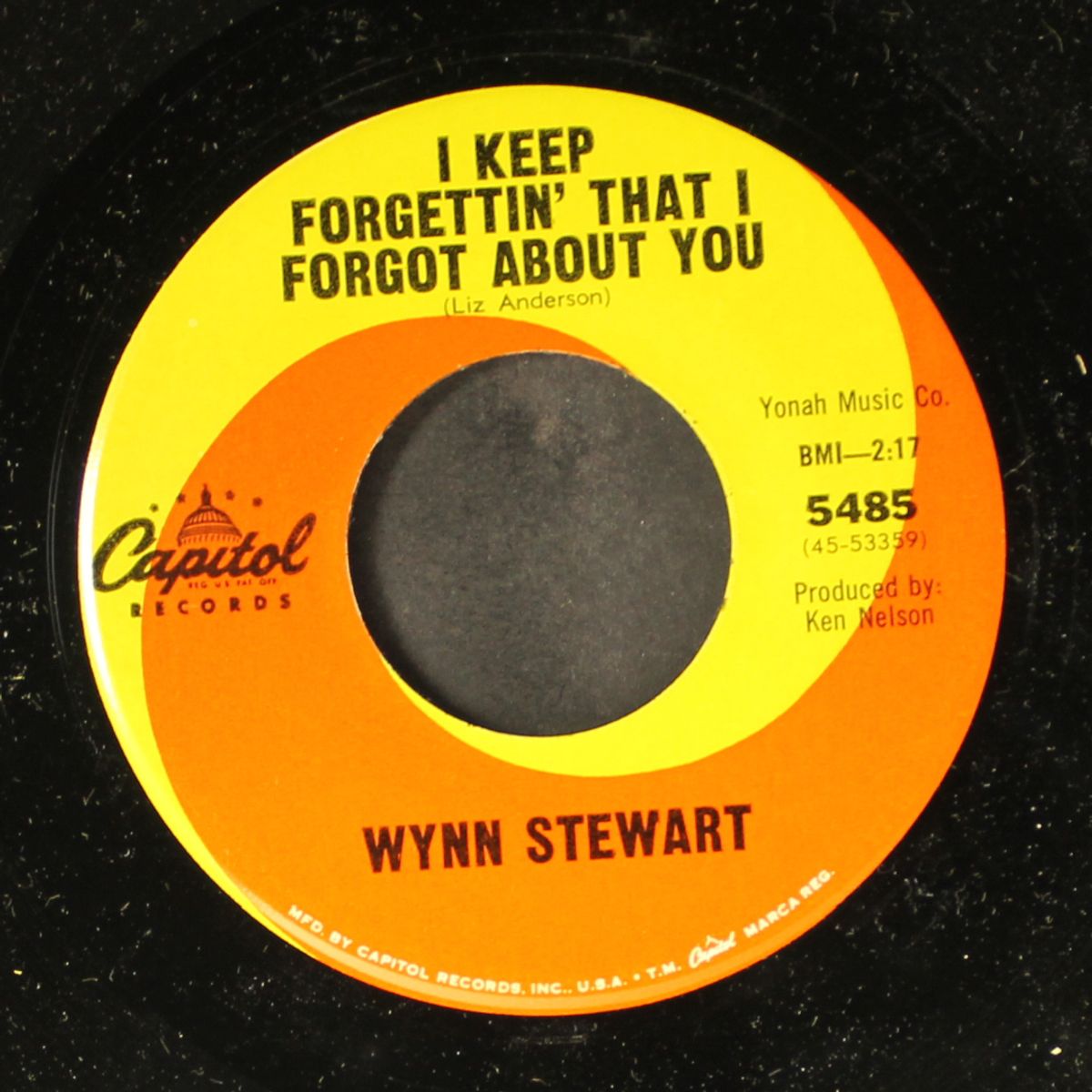 i keep forgettin' that i forgot about you / my rosalie by WYNN STEWART