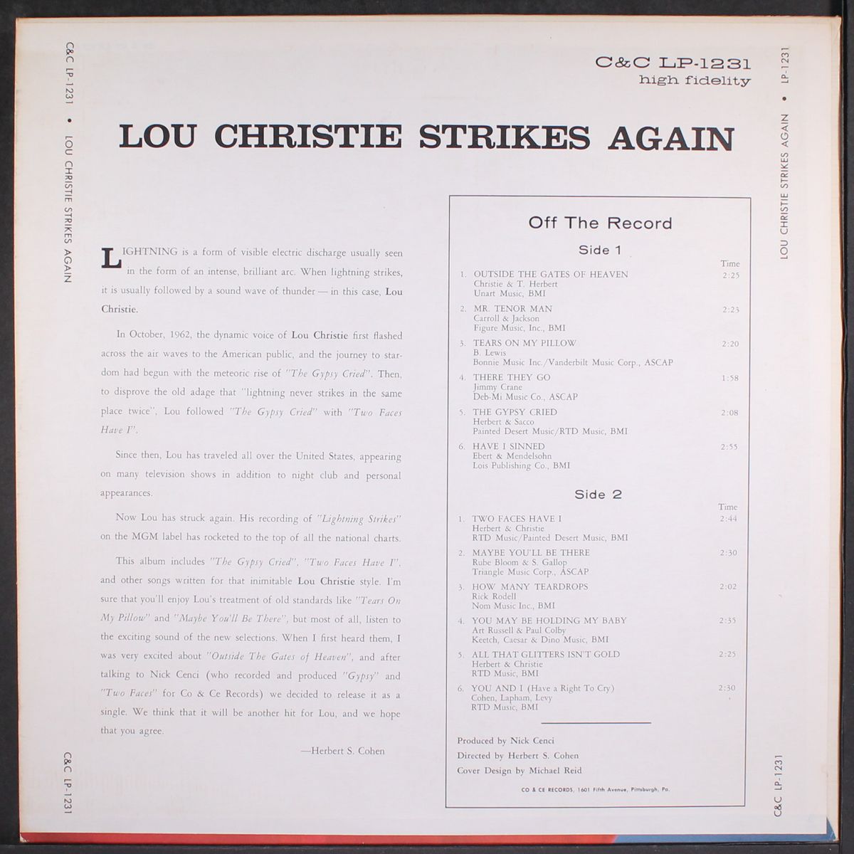 strikes back by LOU CHRISTIE