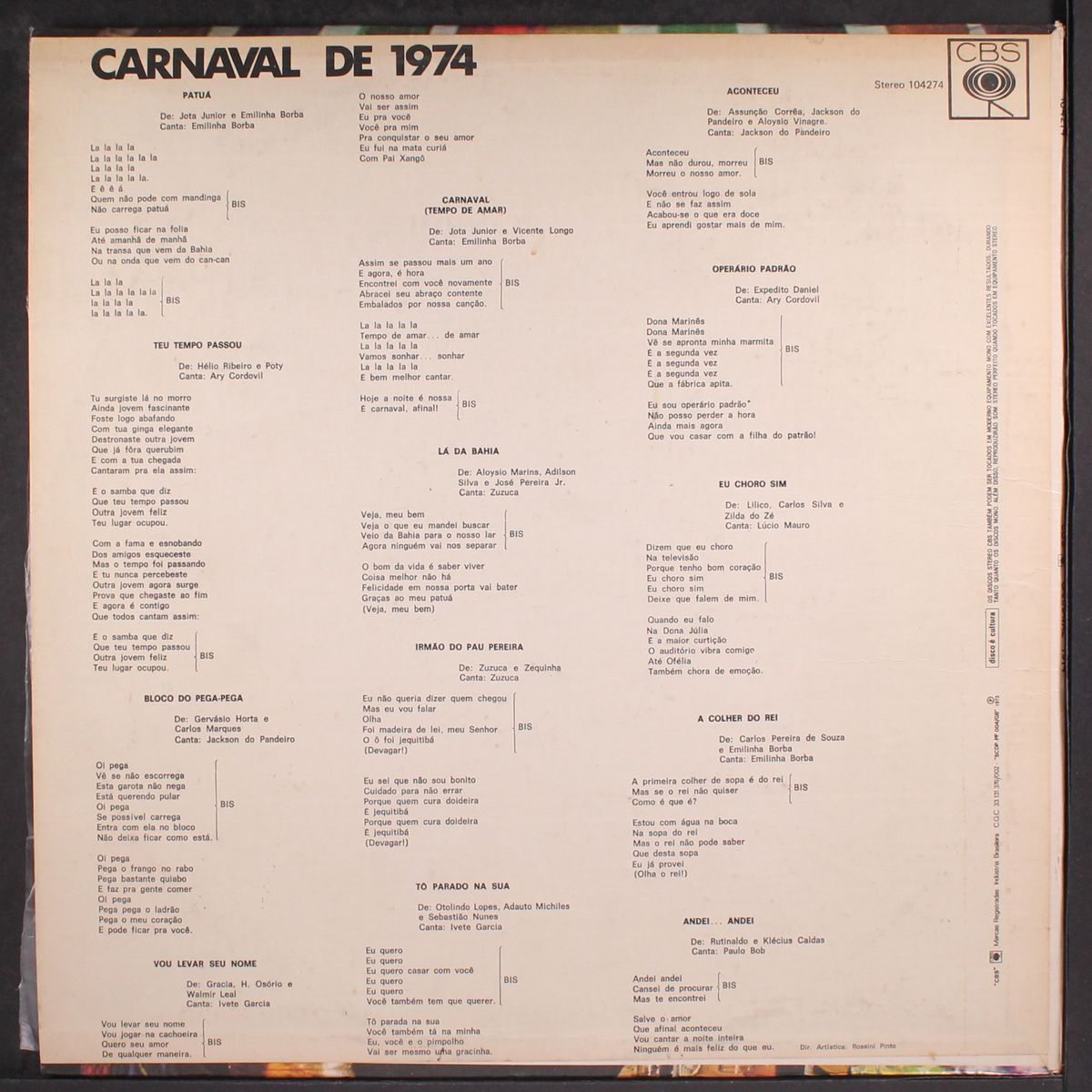 carnaval 1974 by JACKSON DO PANDEIRO, ZUZUCA, EMILINHA BO