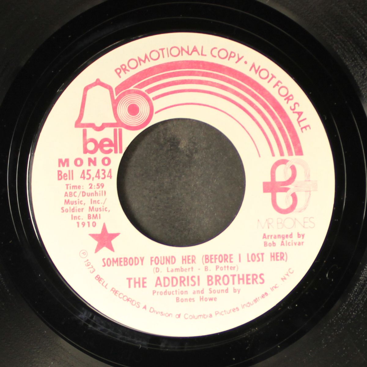 somebody found her (before i lost her) / mono by ADDRISI BROTHERS