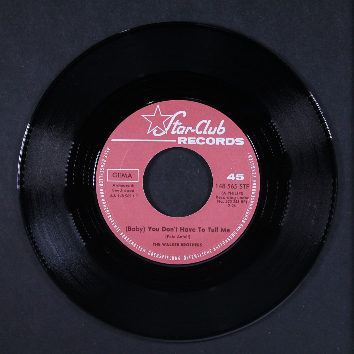 you don't have to tell me / my love is groing by WALKER BROTHERS