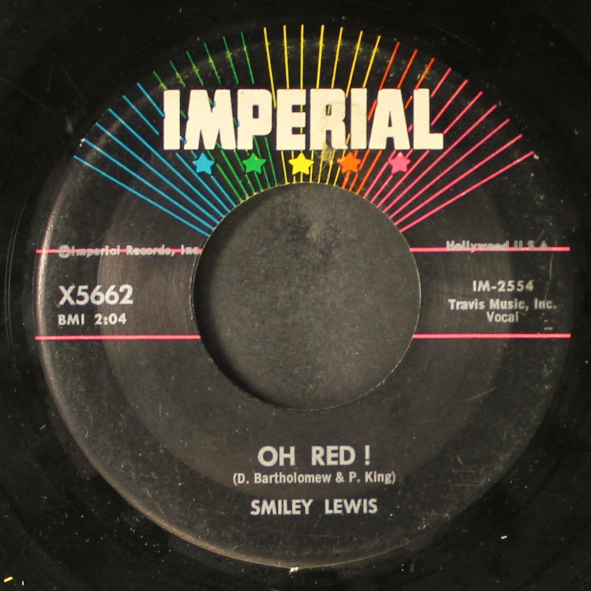 oh red! / i want to be with her by SMILEY LEWIS