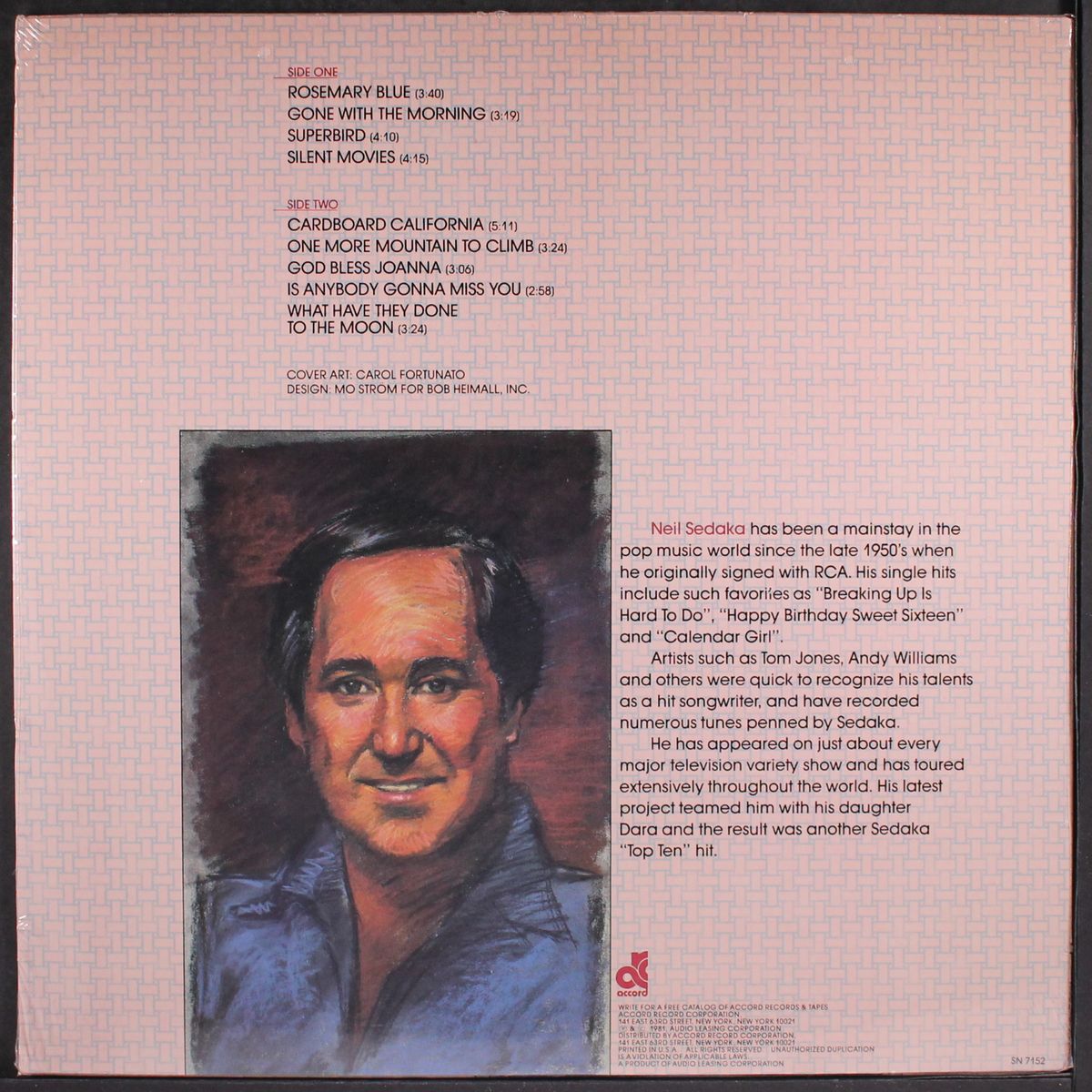 singer, songwriter, melody maker by NEIL SEDAKA