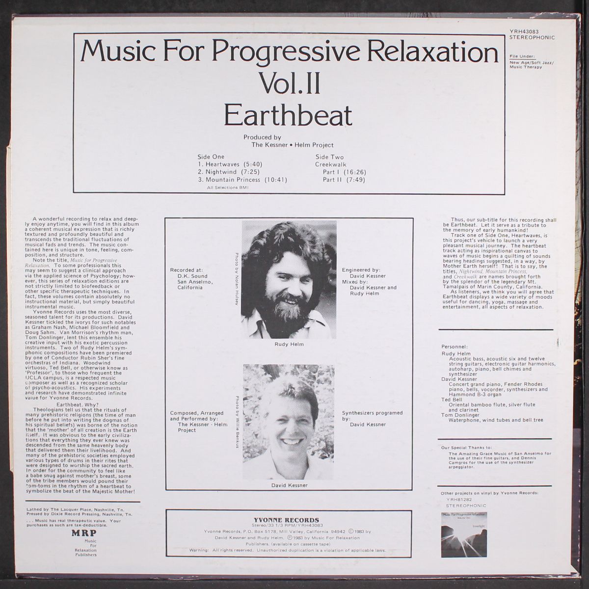 music for progressive relaxation, vol. 2; earth beat by KESSNER-HELM PROJECT