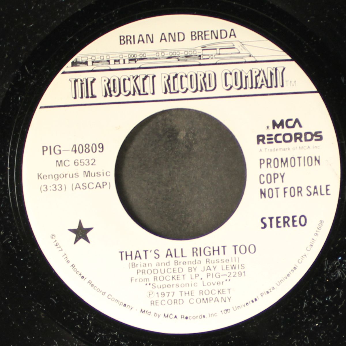 that's all right too / same by BRIAN & BRENDA