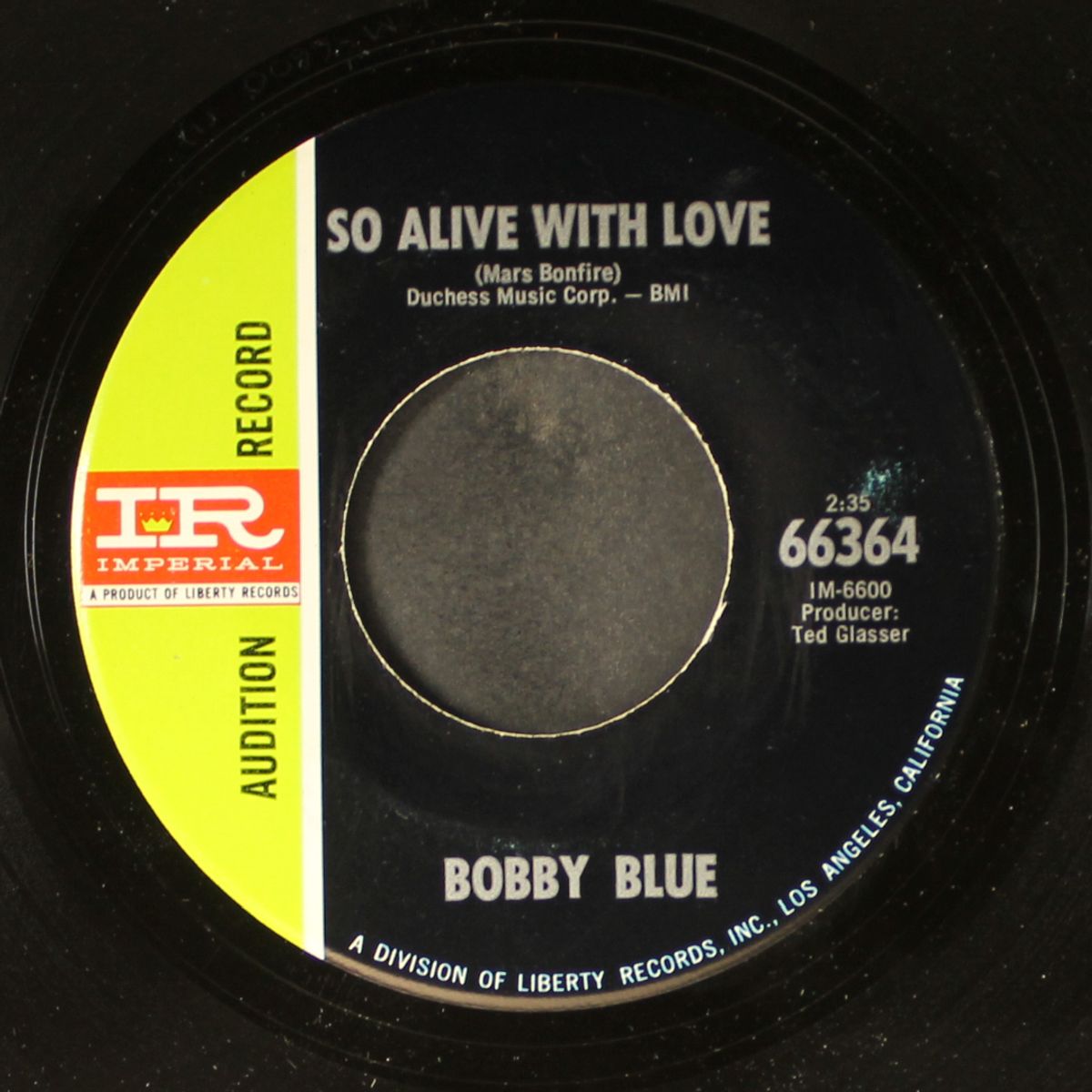 ride with me baby / so alive with love by BOBBY BLUE