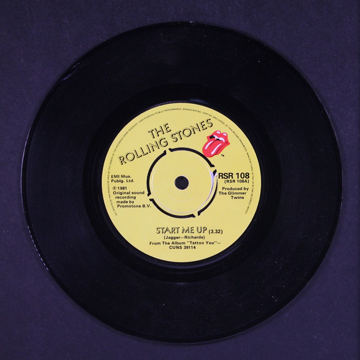 start me up / no use in crying by ROLLING STONES