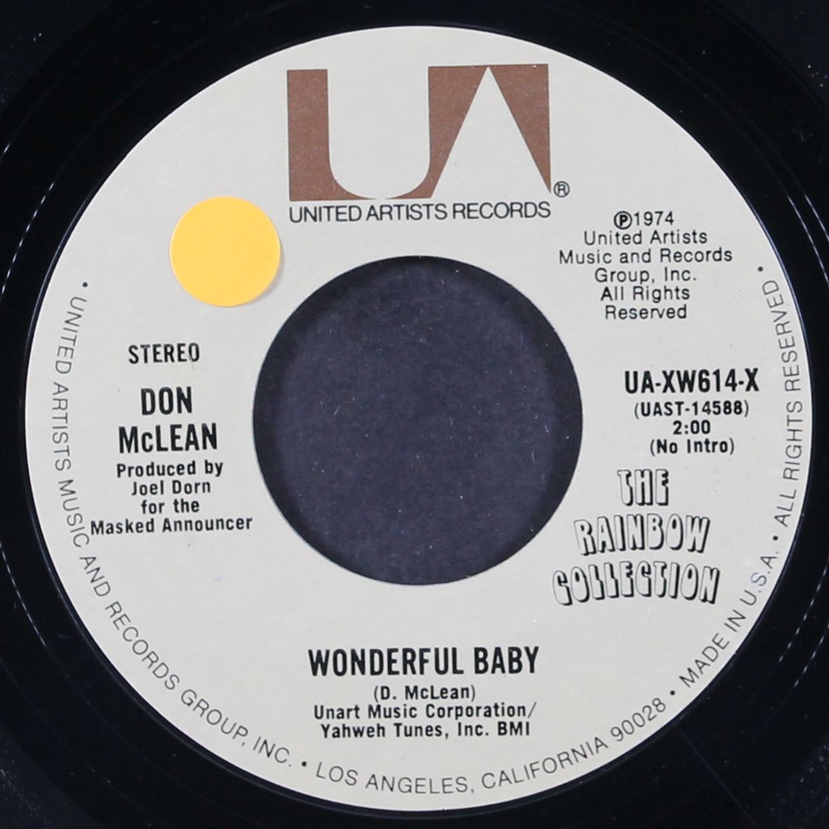 wonderful baby / birthday song by DON MCLEAN