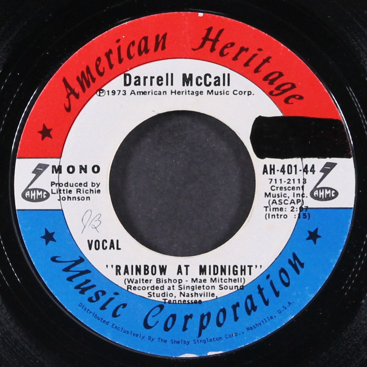 rainbow at midnight / mono by DARRELL MCCALL