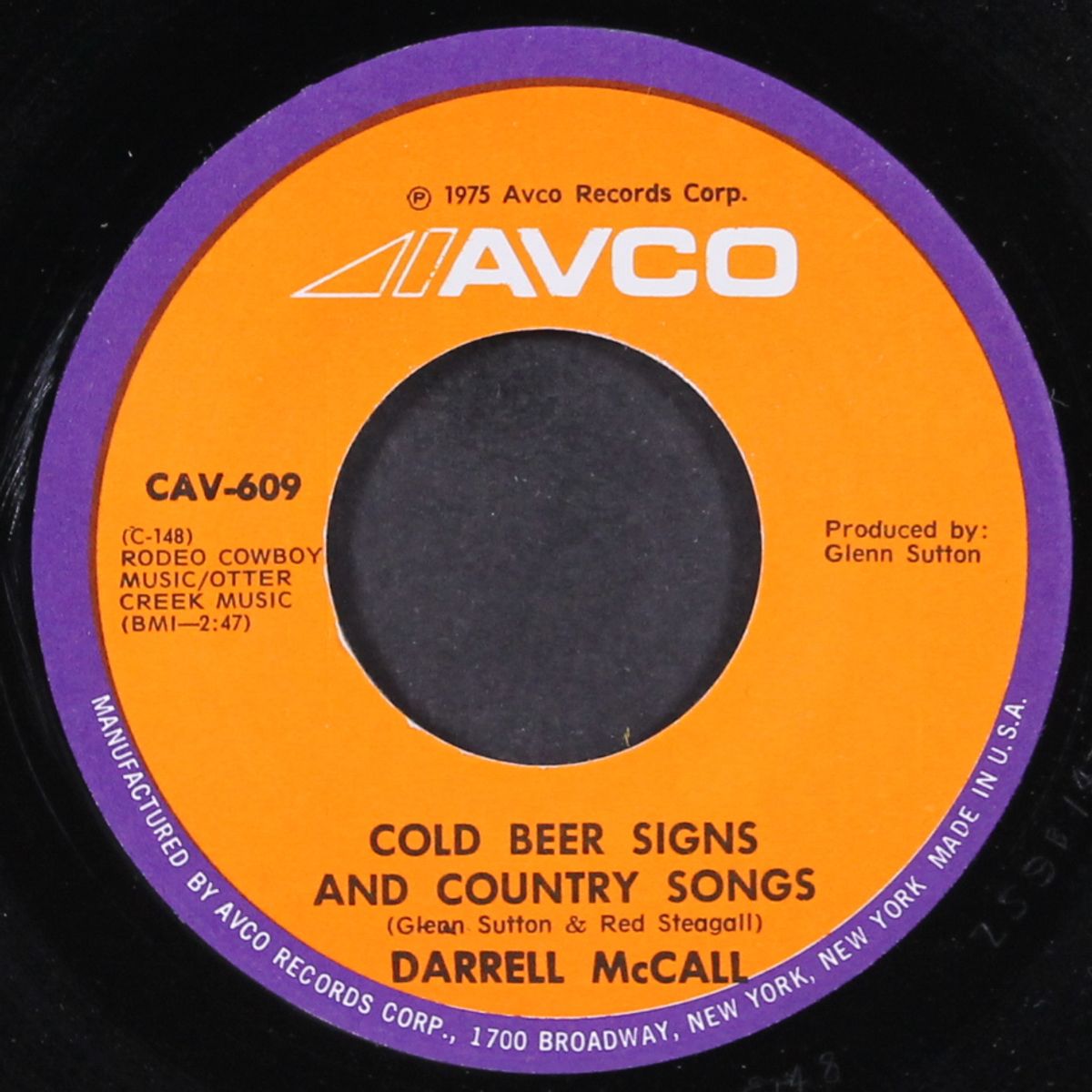 cold beer signs and country songs / face to the wall by DARRELL MCCALL