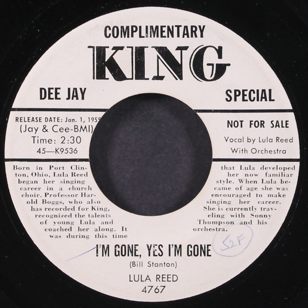 rock love / i'm gone, yes i'm gone by LULA REED