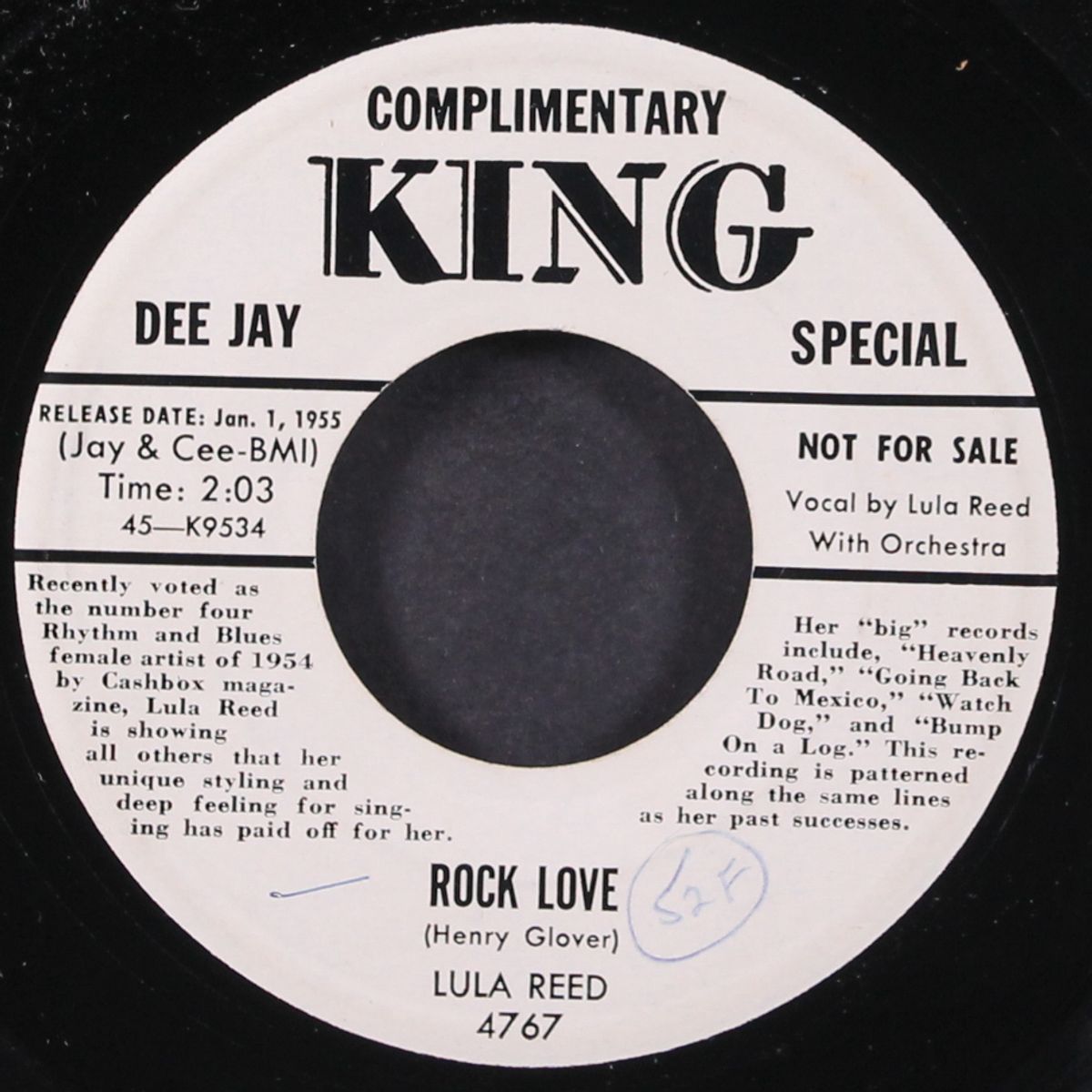 rock love / i'm gone, yes i'm gone by LULA REED