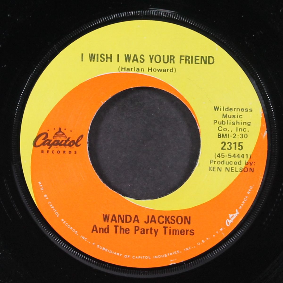 i wish i was your friend / poor ole me by WANDA JACKSON