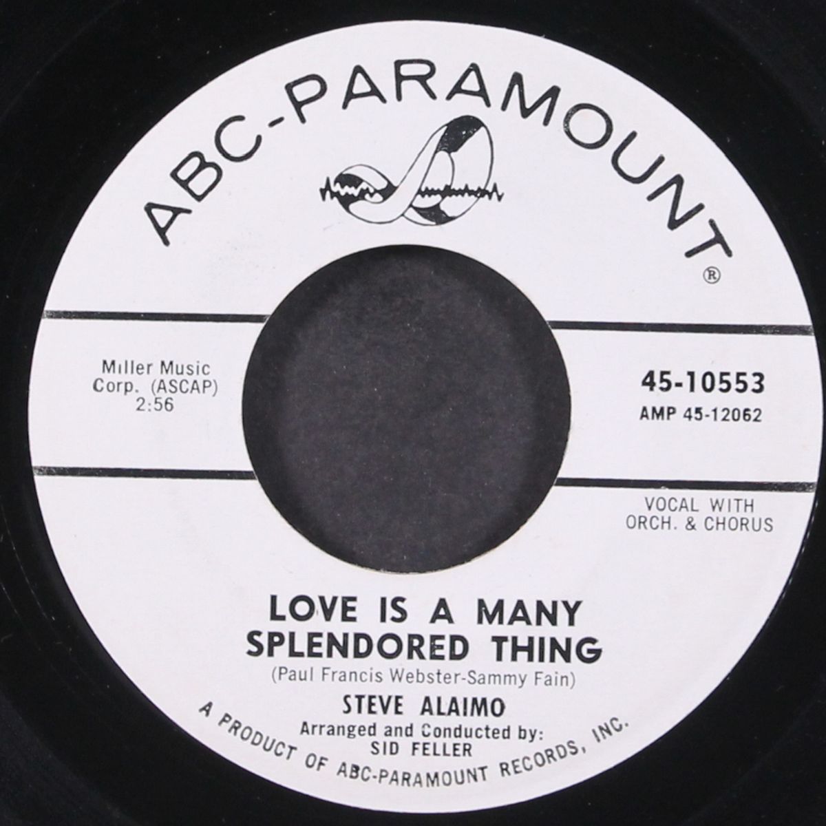 fade out - fade in / love is a many splendored thing by STEVE ALAIMO