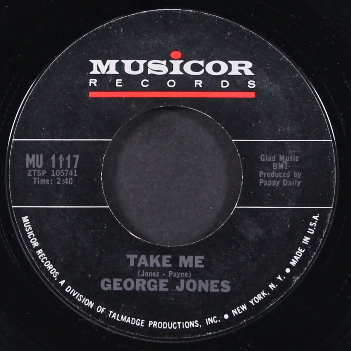 take me / ship of love by GEORGE JONES