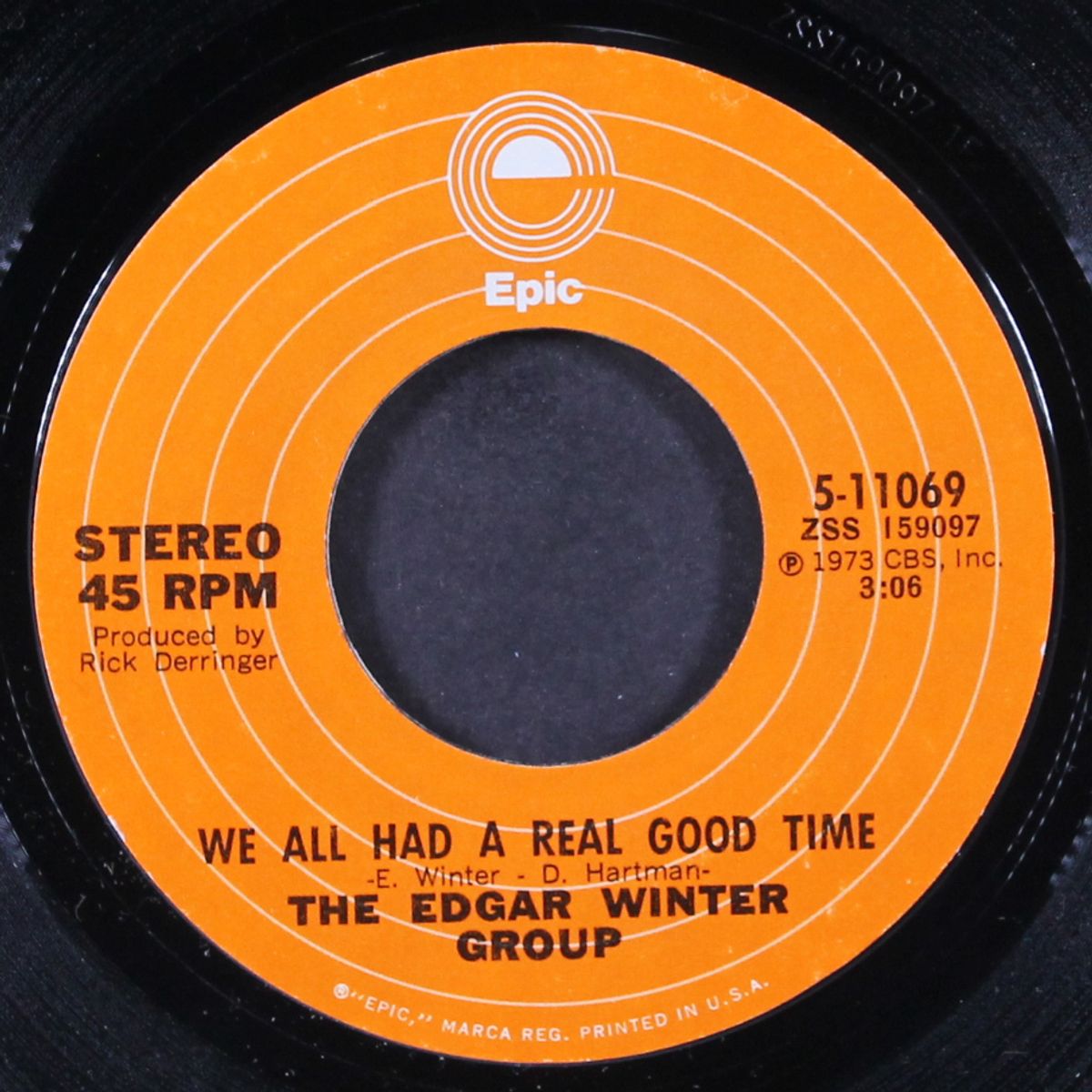 hangin' around / we all had a real good time by EDGAR WINTER GROUP