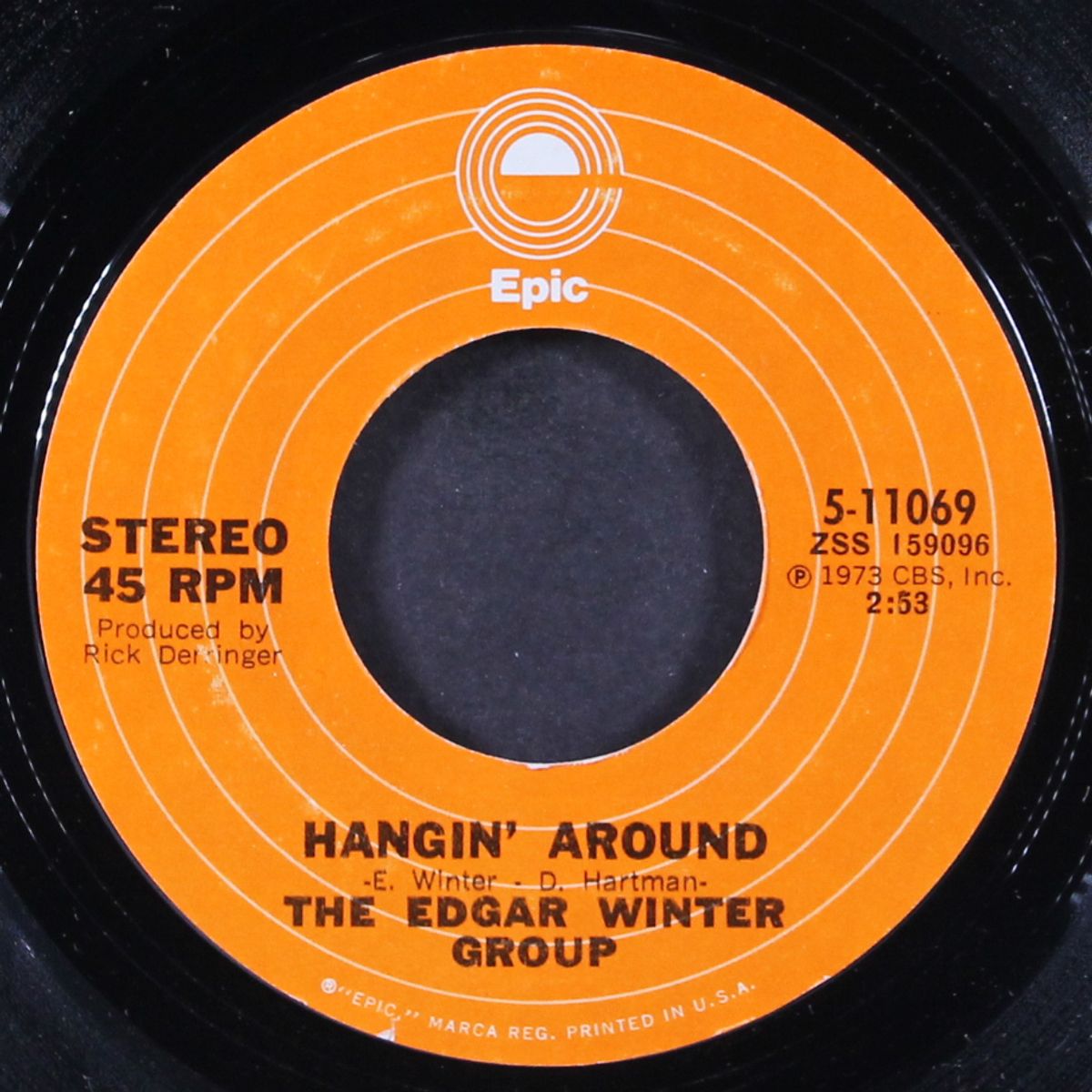 hangin' around / we all had a real good time by EDGAR WINTER GROUP