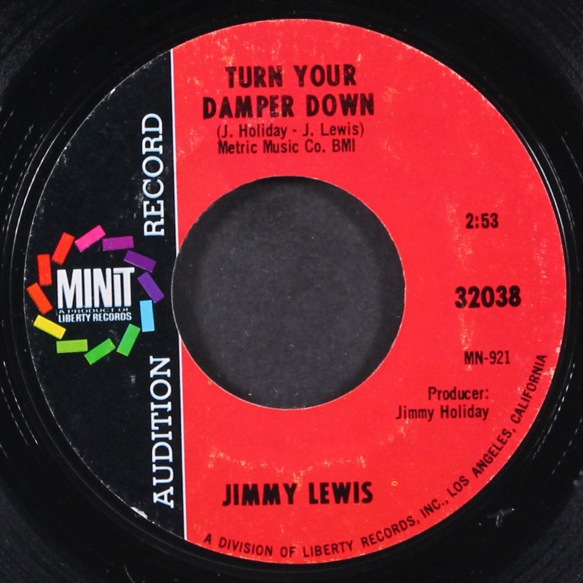 turn your damper down / where is my baby by JIMMY LEWIS