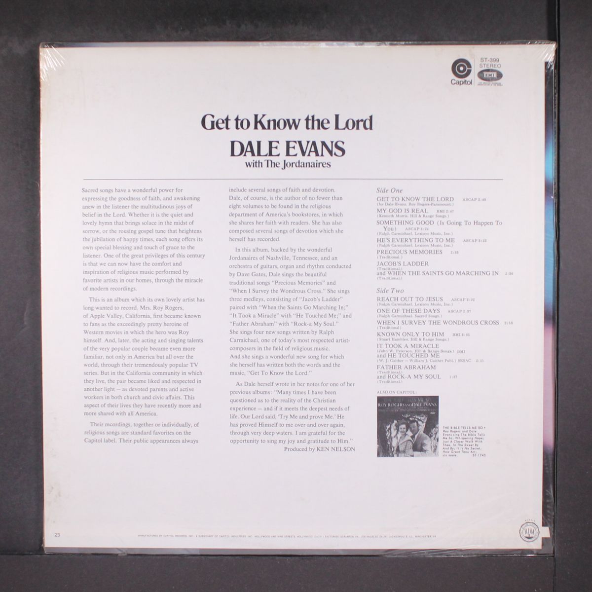 get to know the lord by DALE EVANS