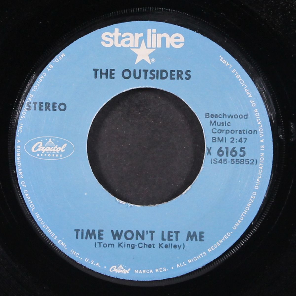 time won't let me / girl in love by OUTSIDERS