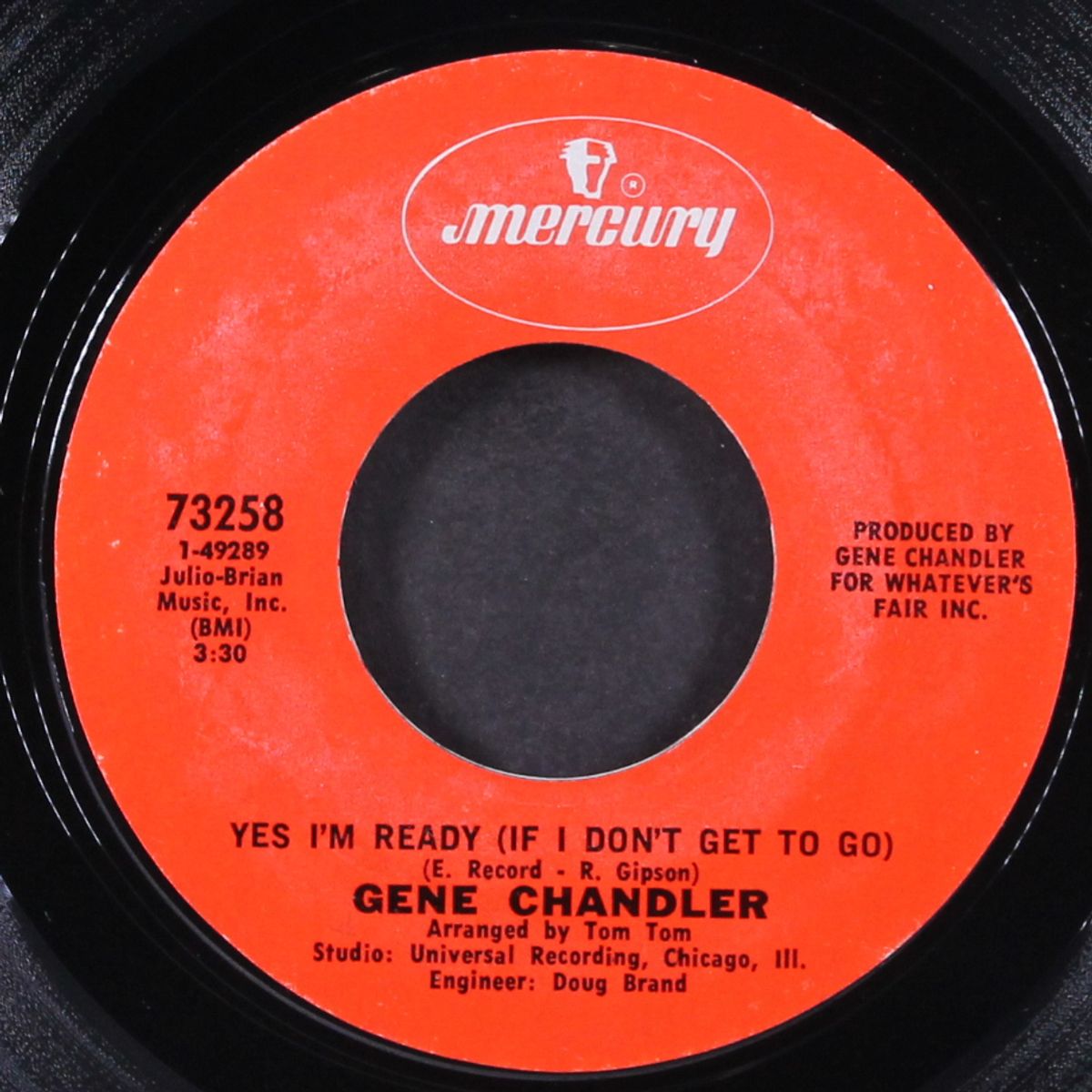 yes i'm ready (if i don't get to go / pillars of glass) by GENE CHANDLER