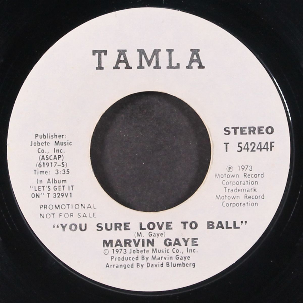 you sure love to ball / mono by MARVIN GAYE
