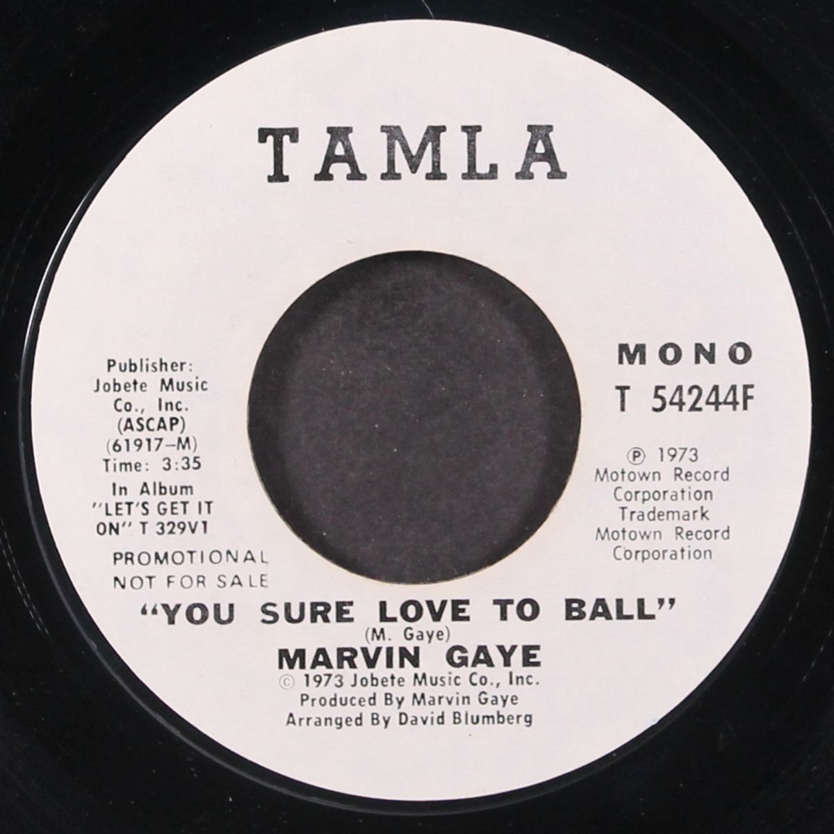 you sure love to ball / mono by MARVIN GAYE
