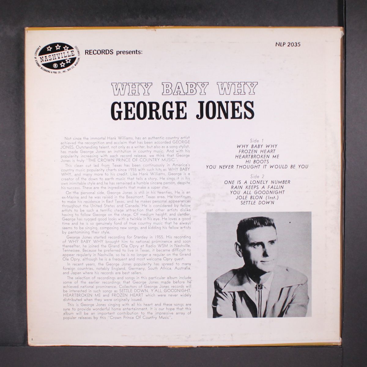 why baby why by GEORGE JONES