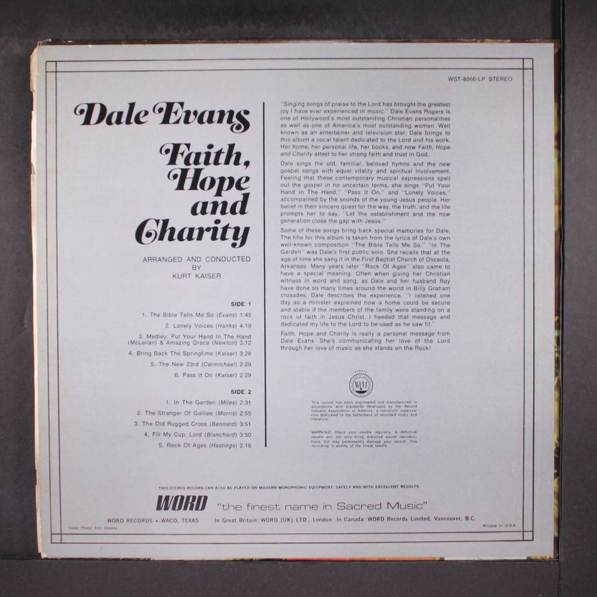 faith, hope and charity by DALE EVANS