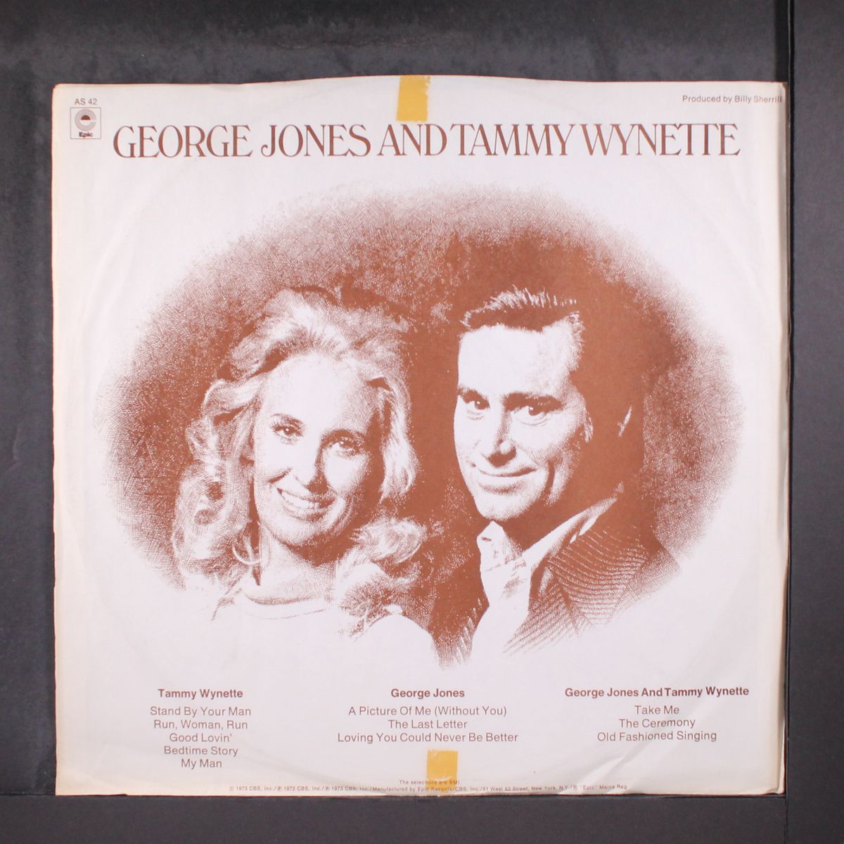 exclusive epic records radio interview program by TAMMY WYNETTE & GEORGE JONES