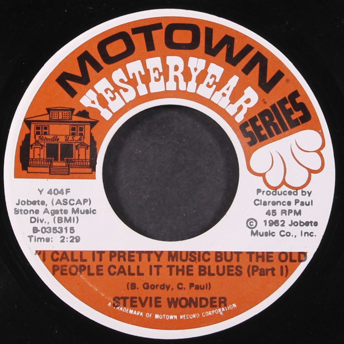 i call it pretty music but the old people call it blues by STEVIE WONDER