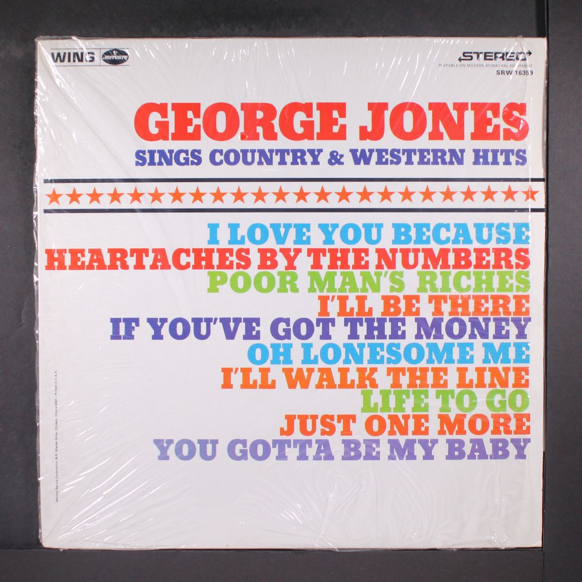 sings country & western songs by GEORGE JONES