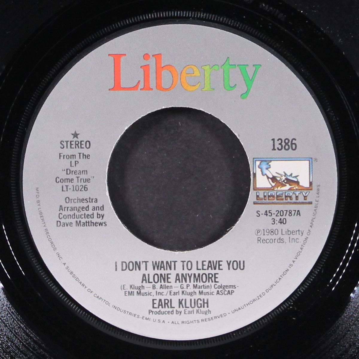 i don't want to leave you alone anymore / same by EARL KLUGH