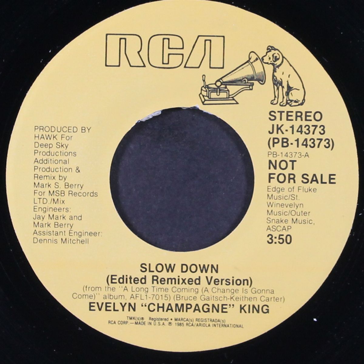slow down (edited remixed version) / same by EVELYN "CHAMPAGNE" KING
