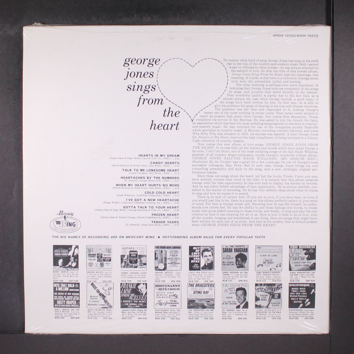 sings from the heart by GEORGE JONES