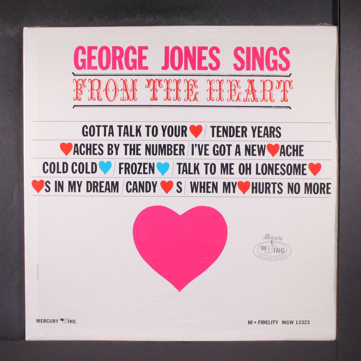 sings from the heart by GEORGE JONES