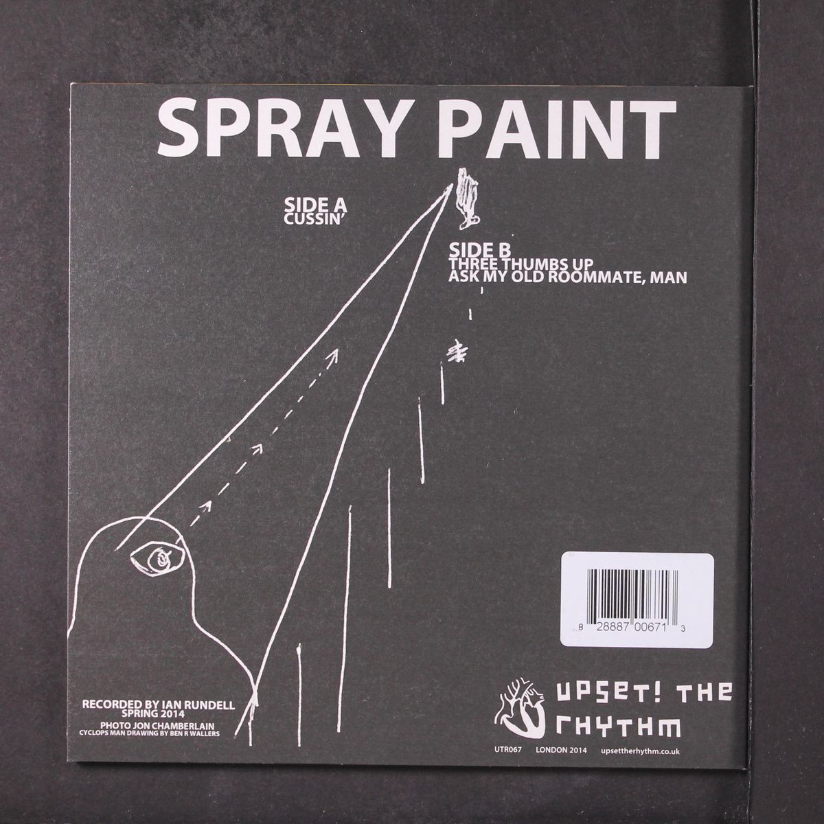 cussin' / three thumbs up / ask my old roommate, man by SPRAY PAINT
