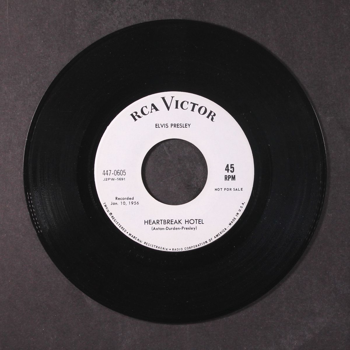 heartbreak hotel by ELVIS PRESLEY