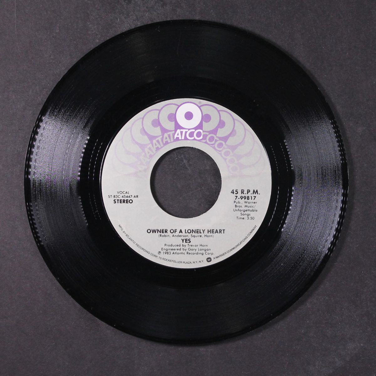 owner of a lonely heart / our song by YES