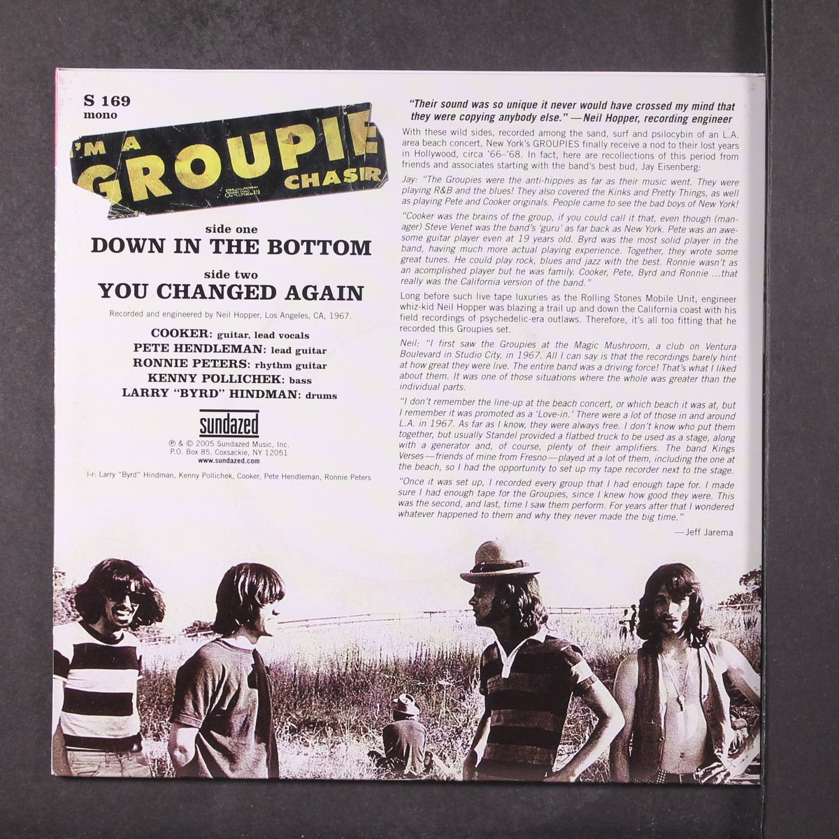down in the bottom / you changed again by GROUPIES